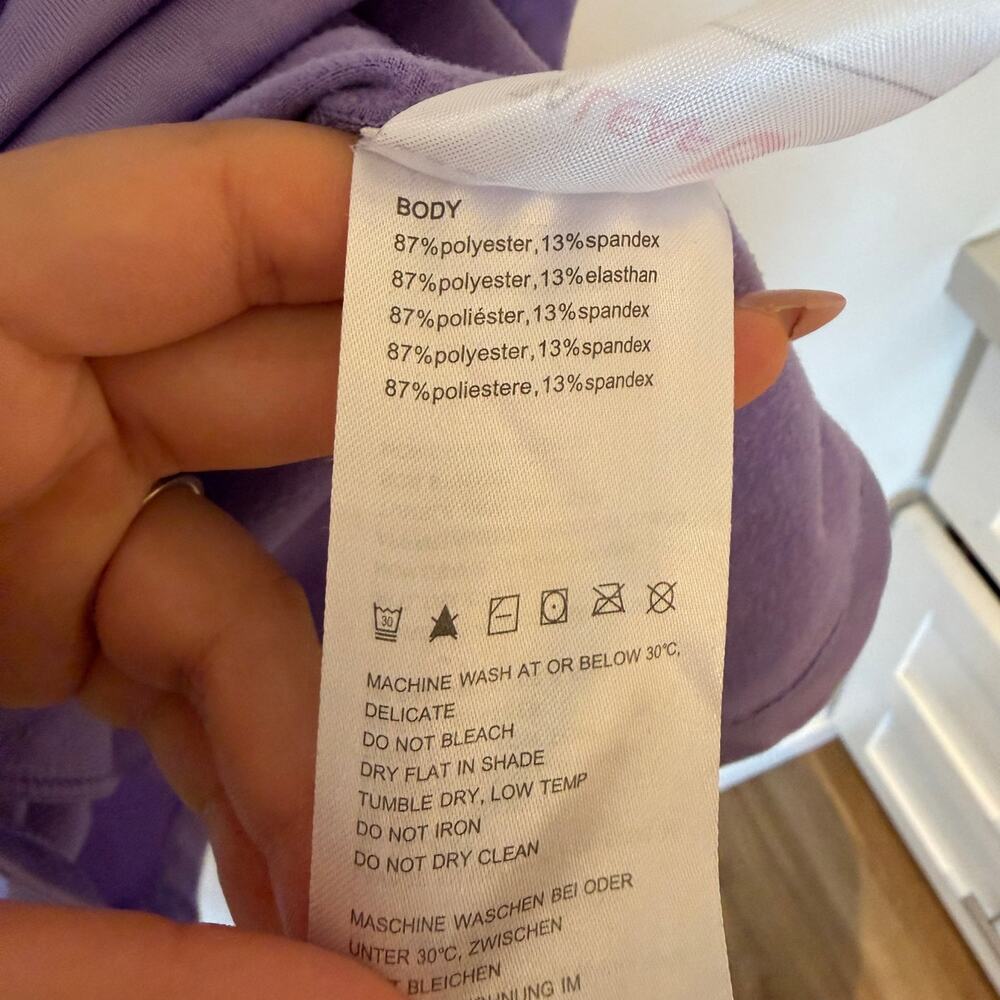 BALEAF Lavender Women’s Thermal Fleece 1/2 Zip Running Pullover Jacket Size S - Picture 4 of 5